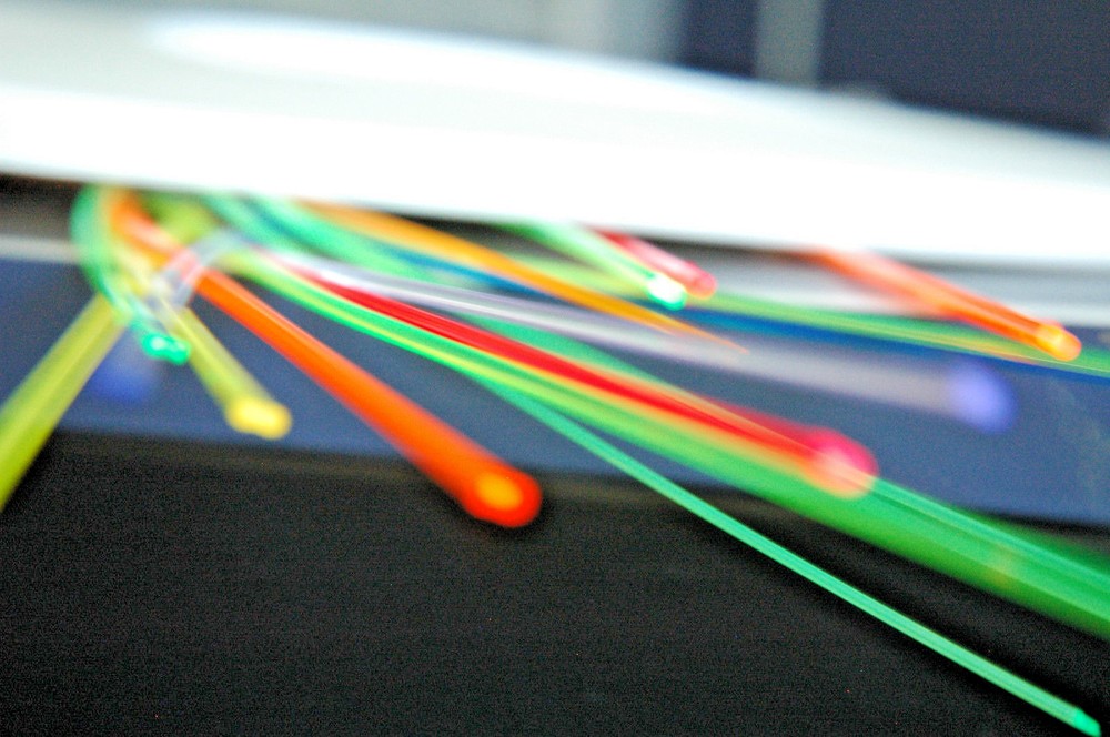 FIBER OPTICS .010 GREEN 1 FOOT 1ST CLASS POSTAGE