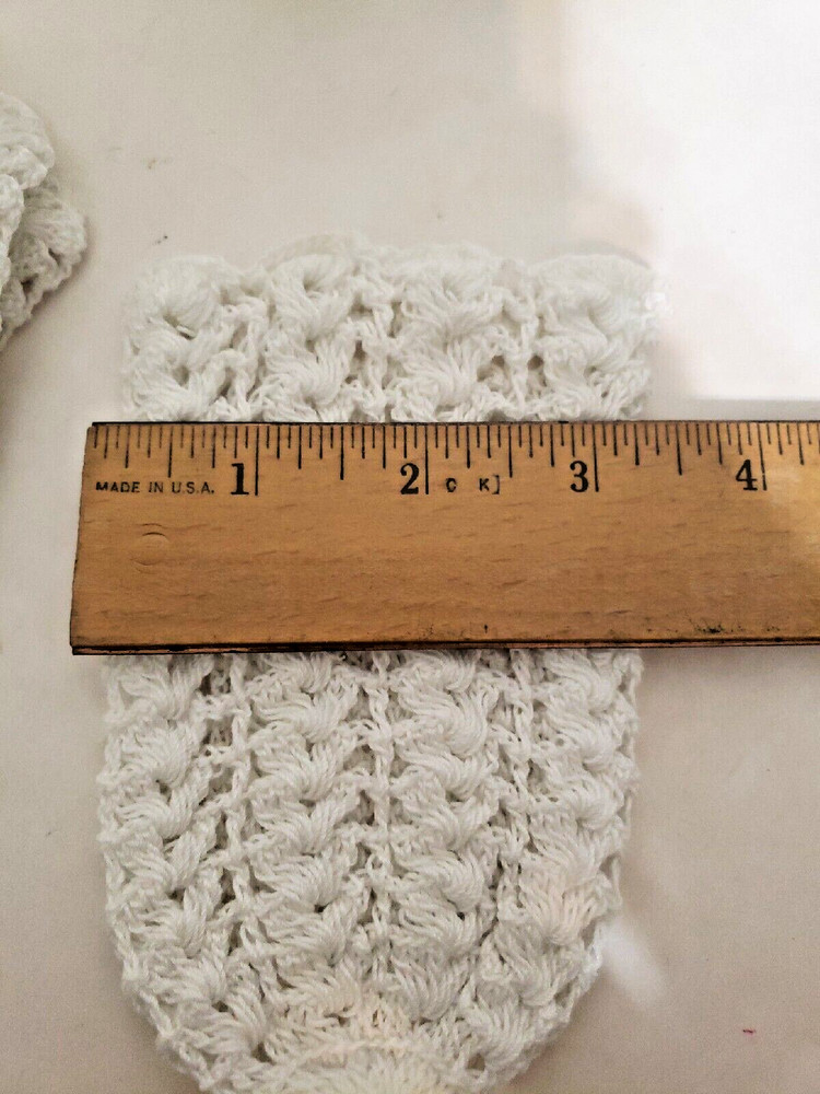 Hand Crochet White Jar Vase Covers New