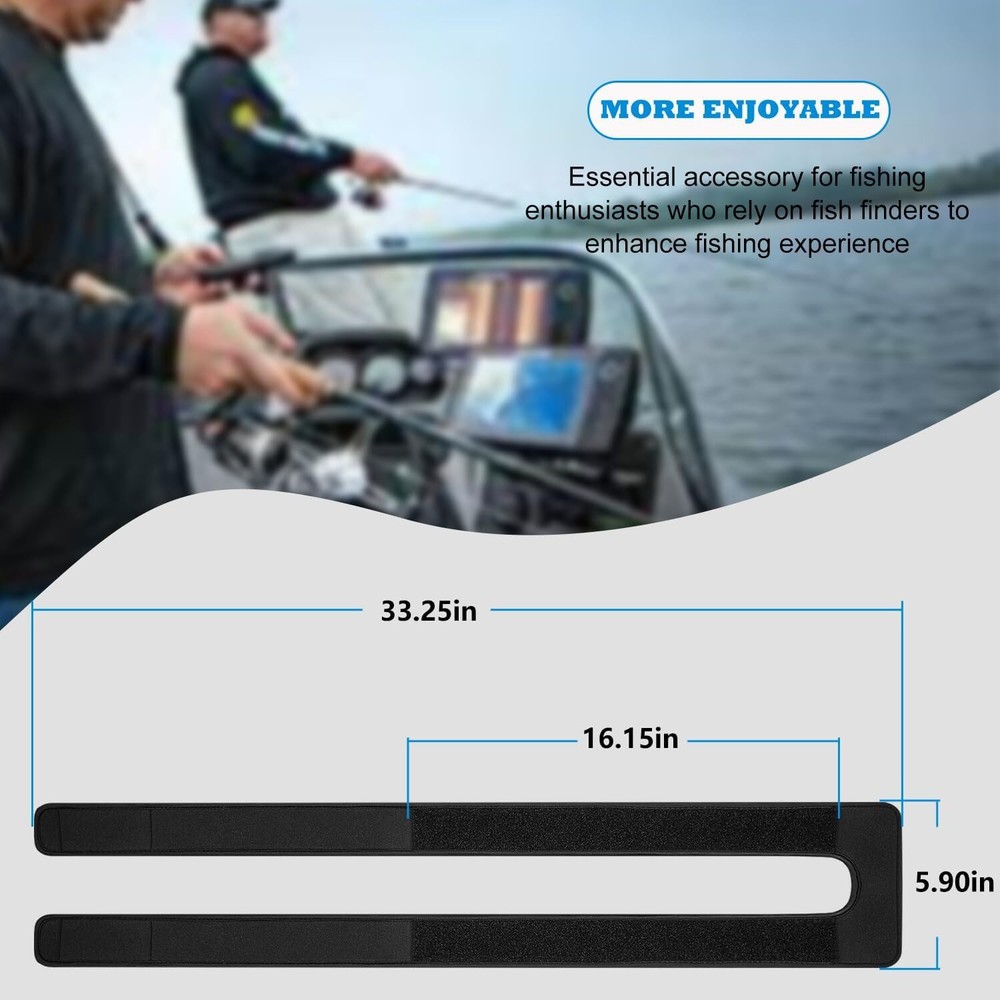 Fish Finder Cover Strap Stabilize Screen Protector for Securing Graph Cover