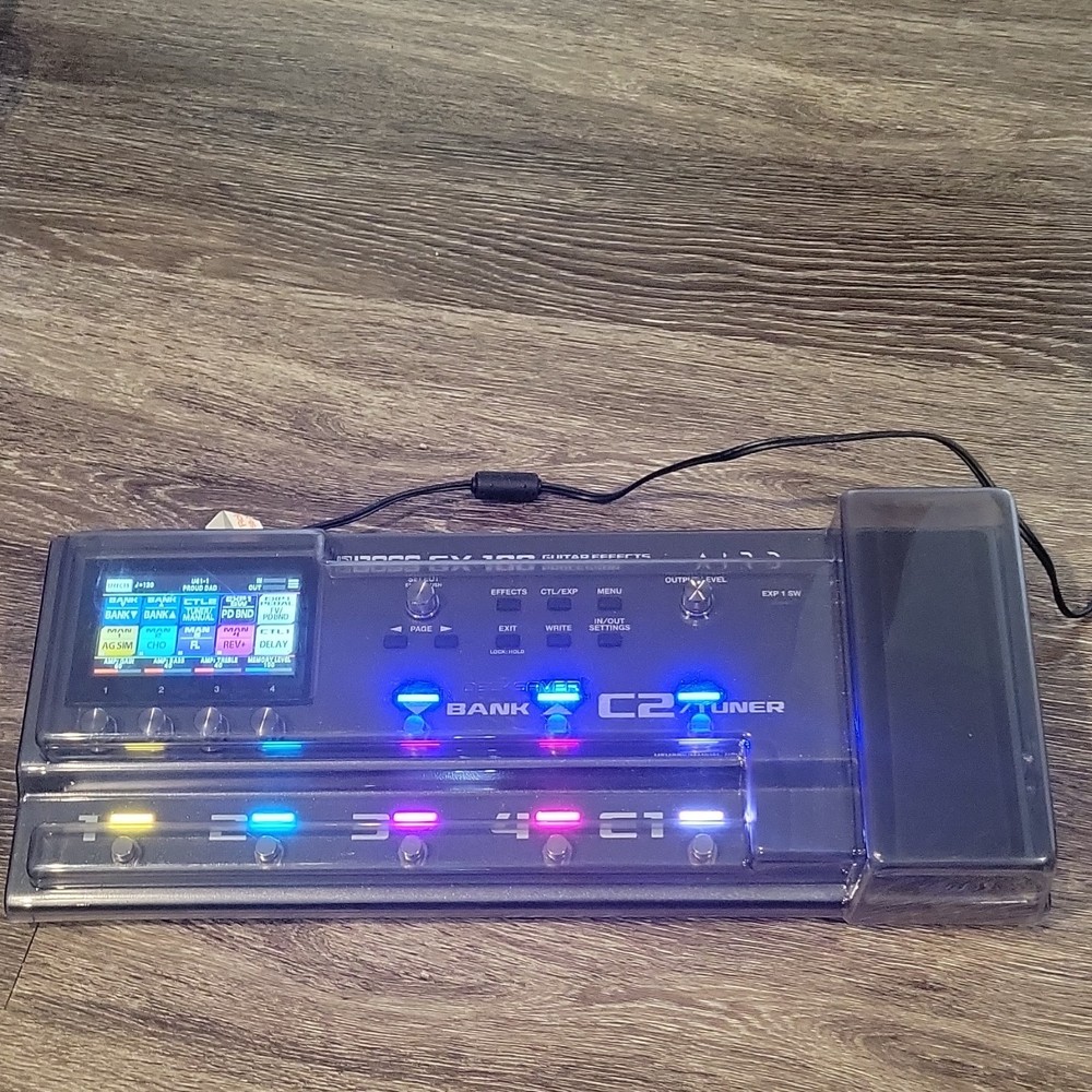 Boss GX-100 Guitar Effects Processor w/ Bluetooth Adapter, Covers, and Charger