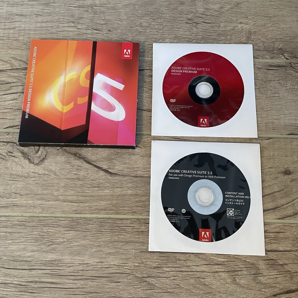 Adobe CS5.5 Design Premium for Windows DVD Version InDesign Photoshop Flash