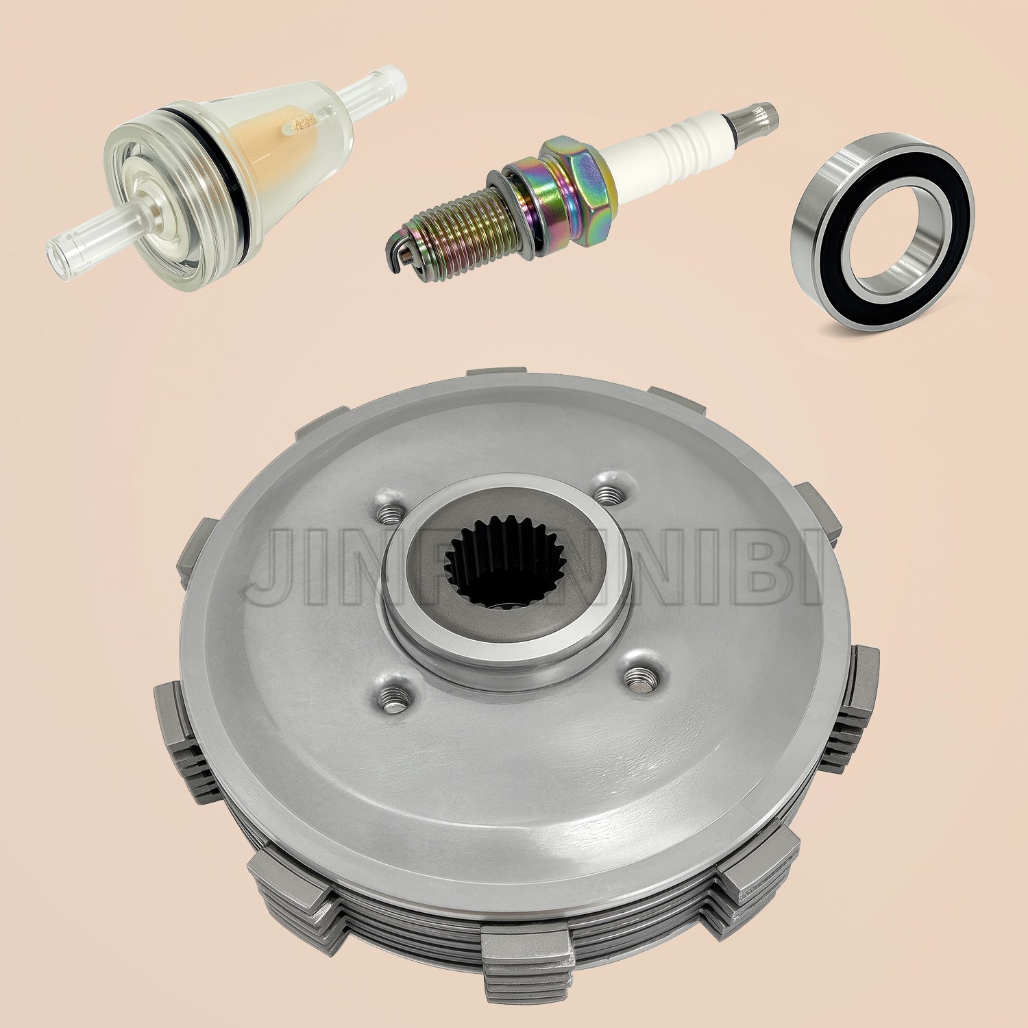 Complete Clutch Disc Plate Kit for Honda TRX350 TRX350D FourTrax 350 1986-1989