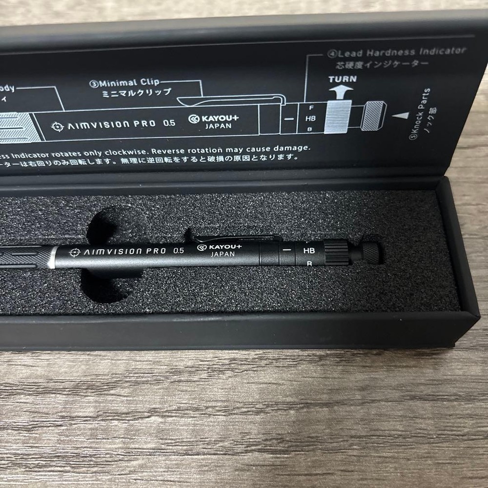 Kayou+ AimVision PRO Drafting Mechanical Pencil 0.5mm Black