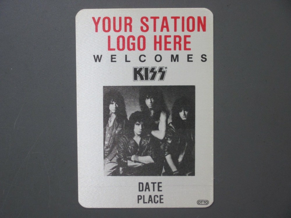 KISS satin cloth sticker OTTO sampler for radio stations AUTHENTIC!