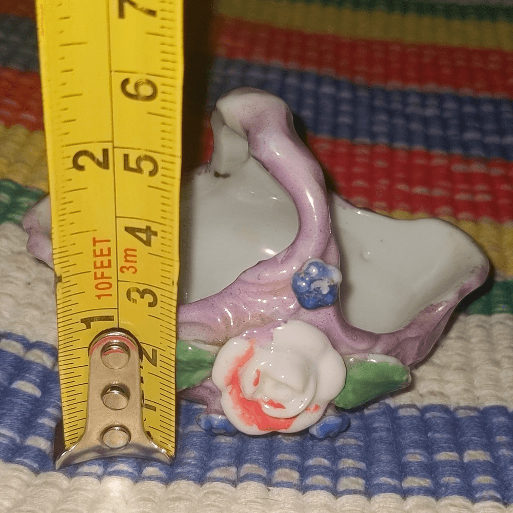 Vintage ceramic basket Japan