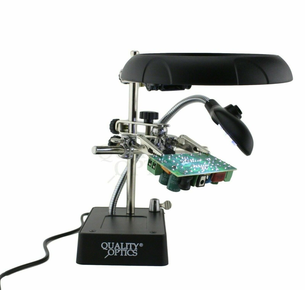 Quality Optics Dual-Power Multi-Purpose Helping Hands Station