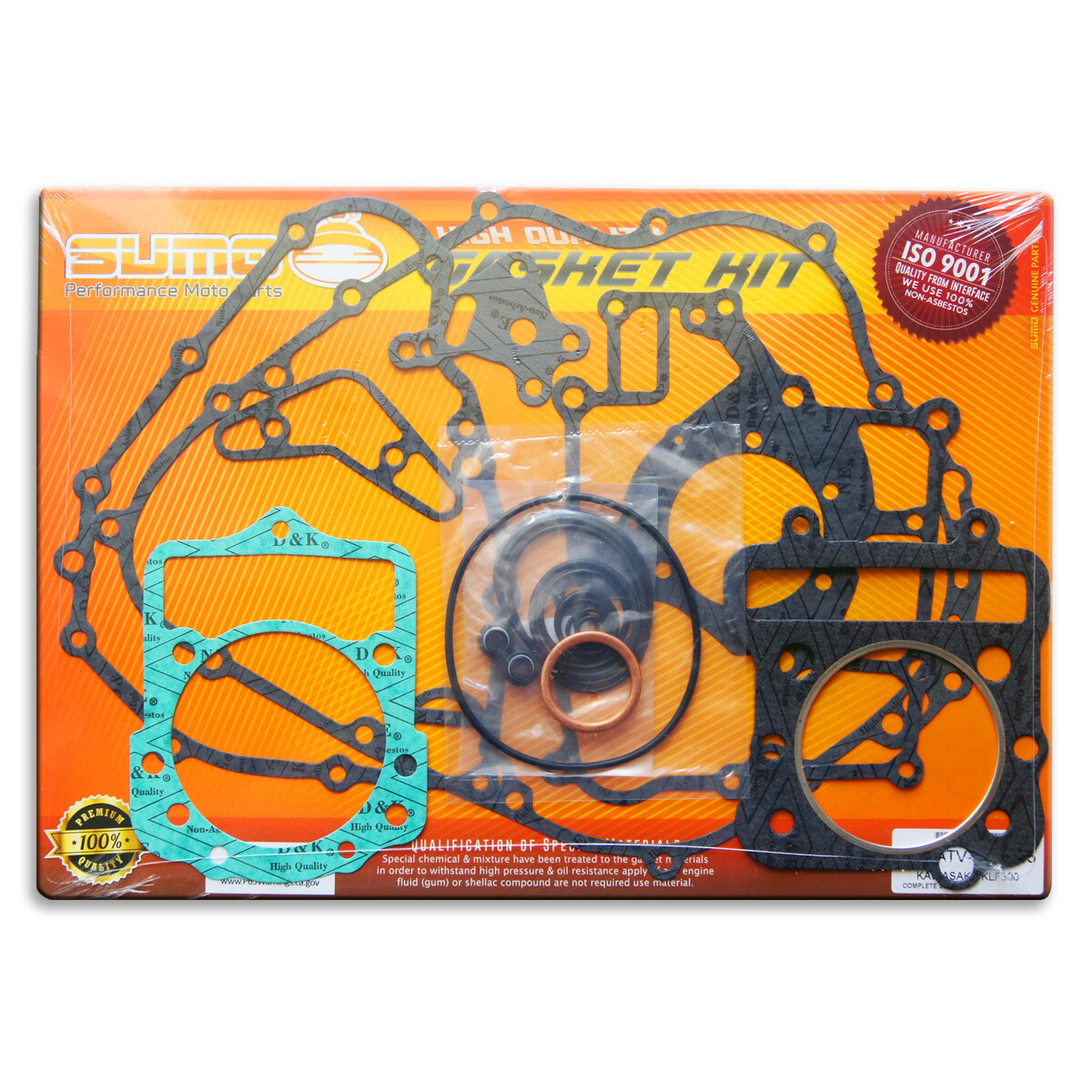 Complete Engine Gasket Kit Set for Kawasaki KLF 300 A Bayou [1986-1987] [21Pcs]