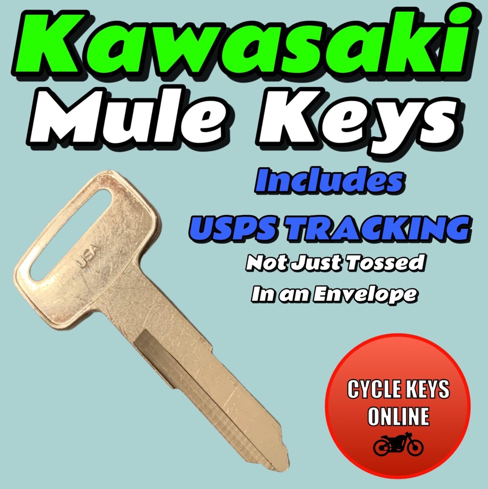 Kawasaki Mule keys cut by code to key codes A11112-A14433