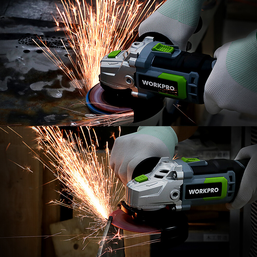 WORKPRO 20V Cordless Angle Grinder Kit 4-1/2 Inch Lightweight Angle Grinder Tool