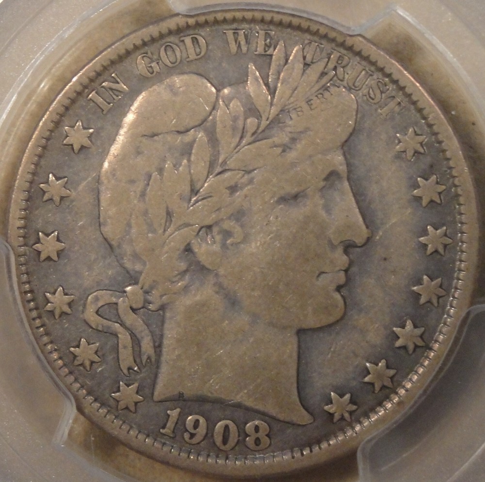 1908-O Barber Half Dollar 50c PCGS Certified VF20