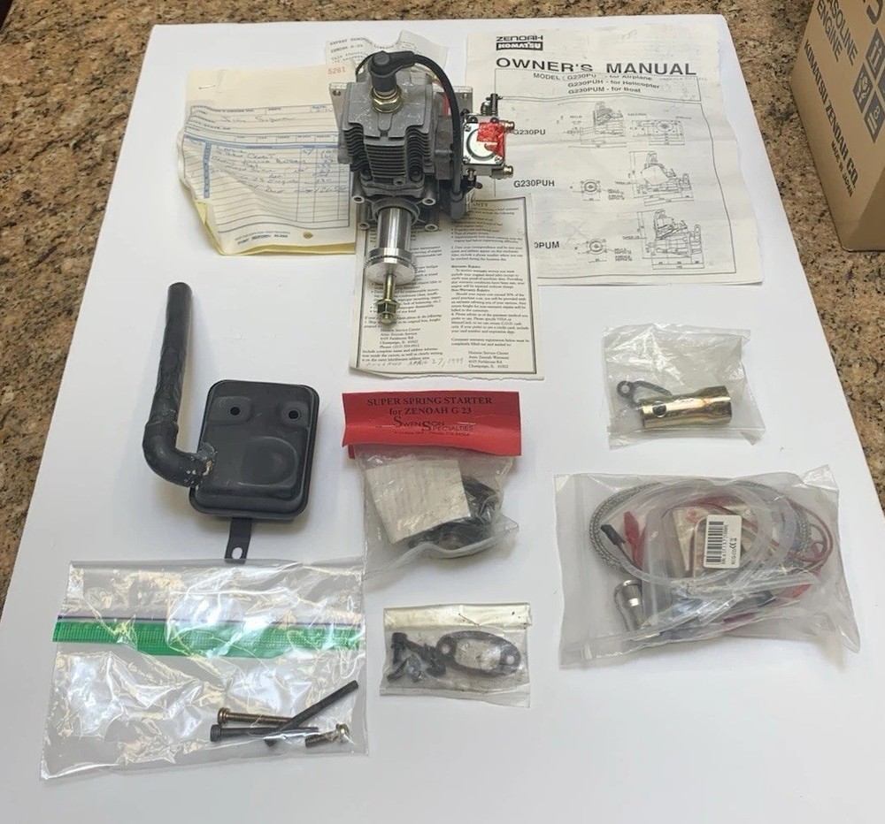 NOS Zenoah G23 Engine In box with Xtras