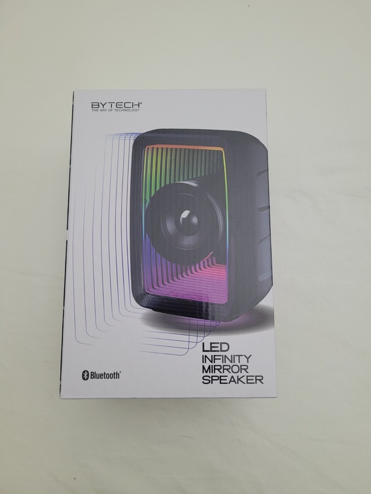 ByTech LED Infinity Mirror Speaker, Bluetooth