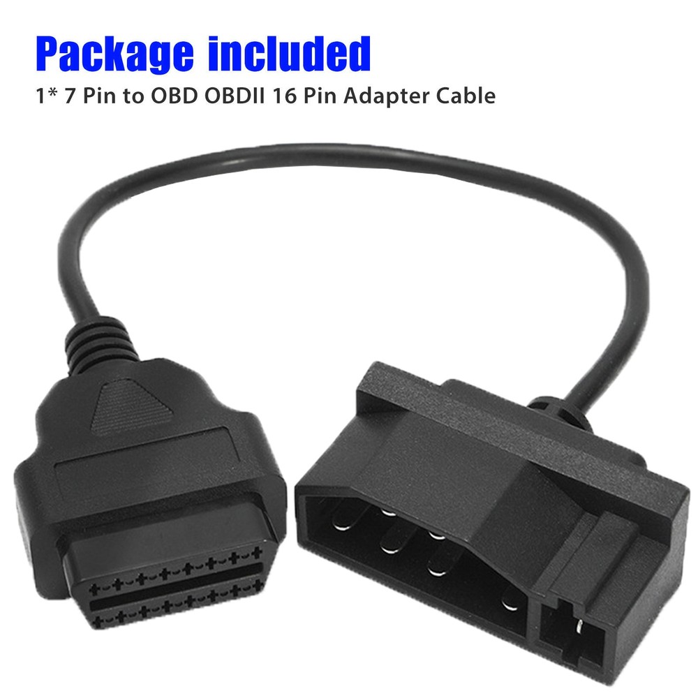 7 Pin OBD1 to OBD2 Cable Adapter Code Reader Scanner For Ford Engine Repair Tool