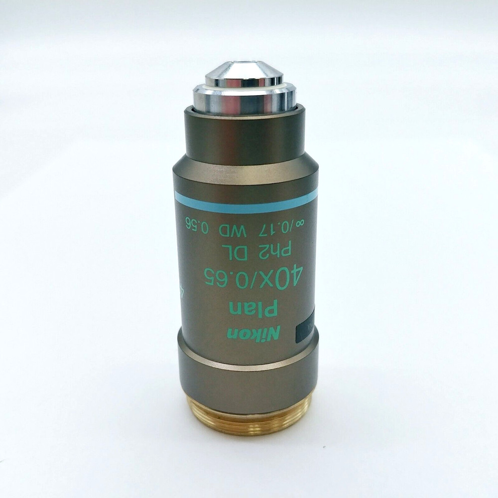 Nikon Microscope Objective Plan 40x Ph2 Phase Contrast for Eclipse Series