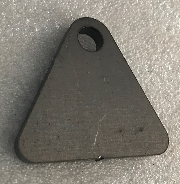 Universal 1-Hole Triangle Gusset Bracket 1/4" thick.