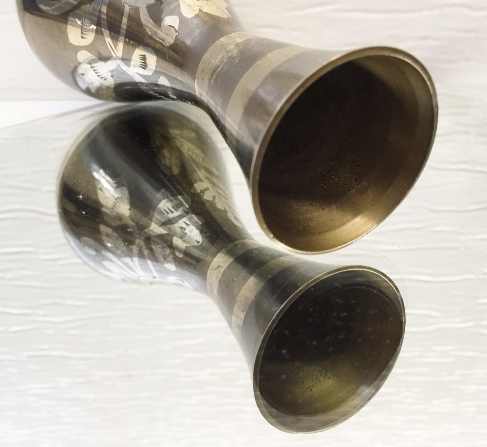 2 Brass Bud Vases India