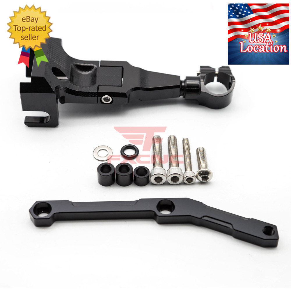 For Yamaha MT-09 FZ09 2013-2020 Carbon Fiber Steering Damper Bracket Mount Kit
