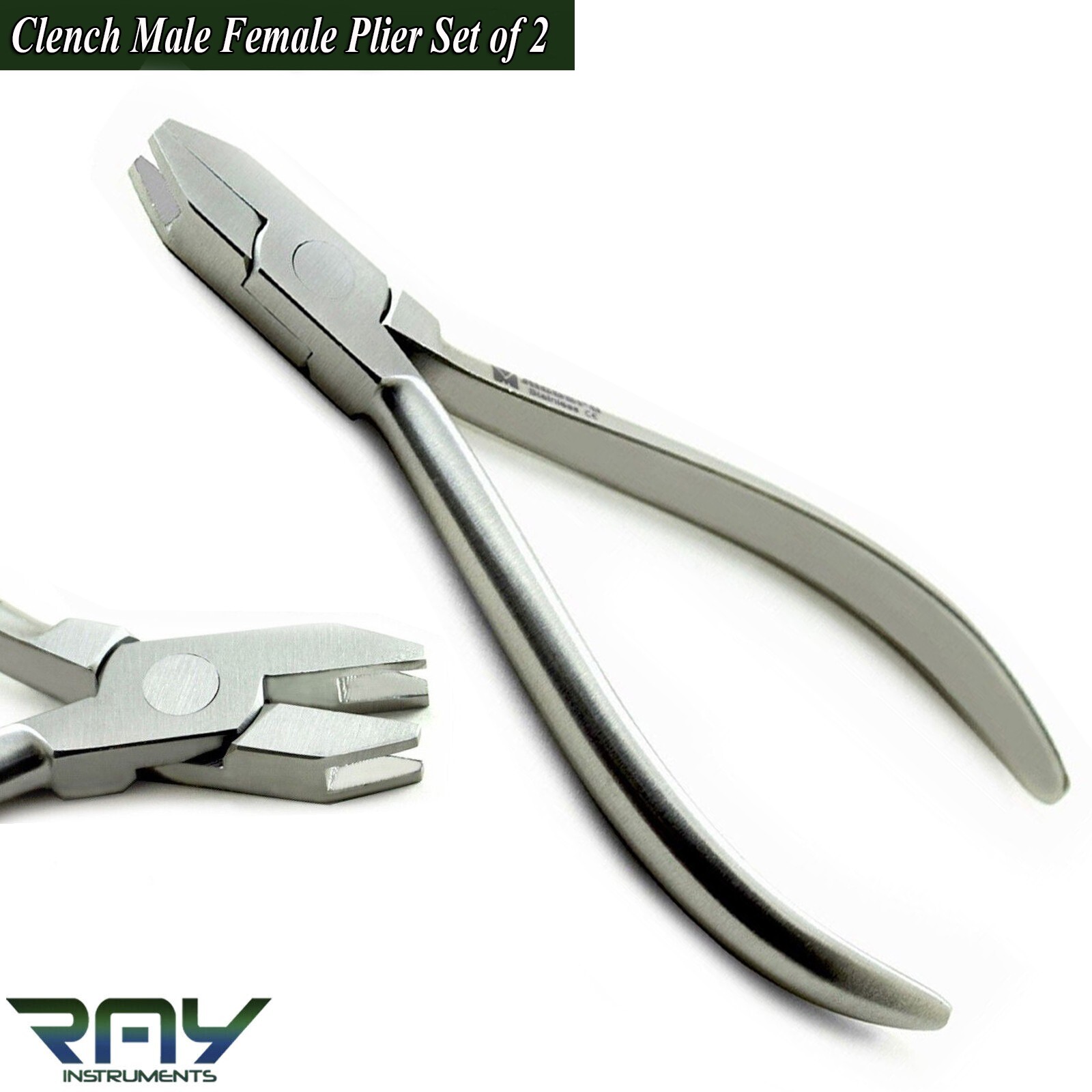 Orthodontic Male & Female Torquing Pliers Dental Torque Bending Arch Wire Plier
