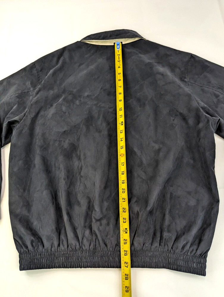 PING Collection Golf Jacket Men L Black Lightweight Bomber Full Zip Patch