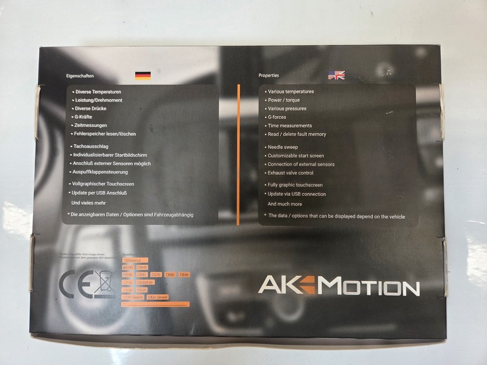 AK-Motion NEXTGEN DataDisplay E90 LCD Display Touch Screen Panel