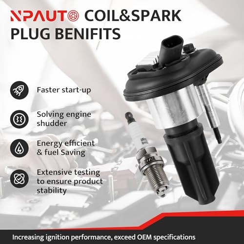 Ignition Coil Pack & Spark Plugs Compatible with 4.2 3.5 2.8 2002 2003 2004