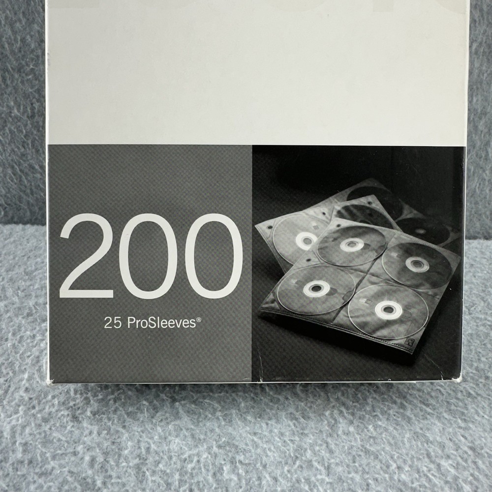 Case Logic 2 Sided 200 CD Storage Sleeves for 3-Ring Binder 25 ProSleeves CDP200