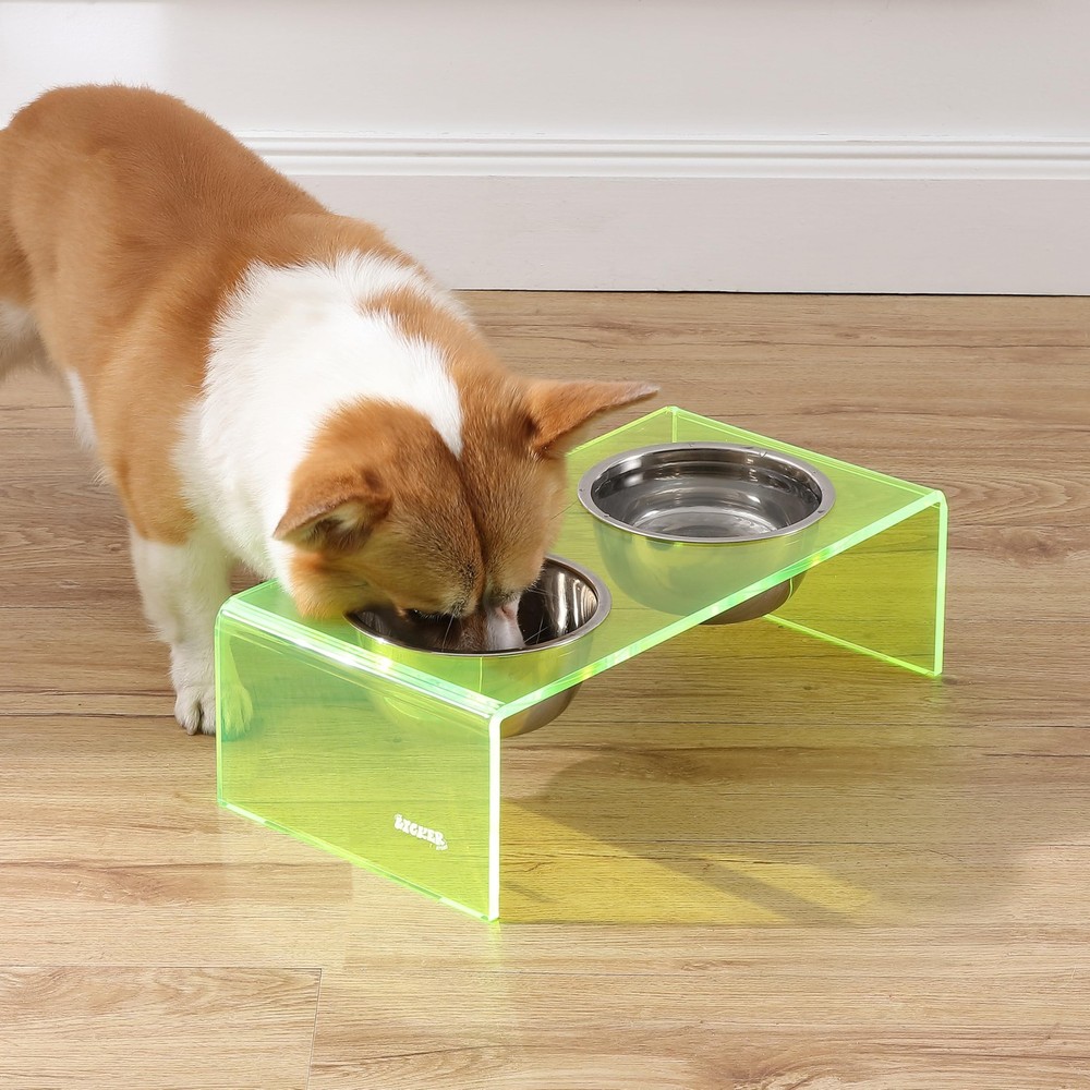 The LICKER Store DBL2000G Keaton 5" Small/Medium Modern Acrylic Rectangular Elev