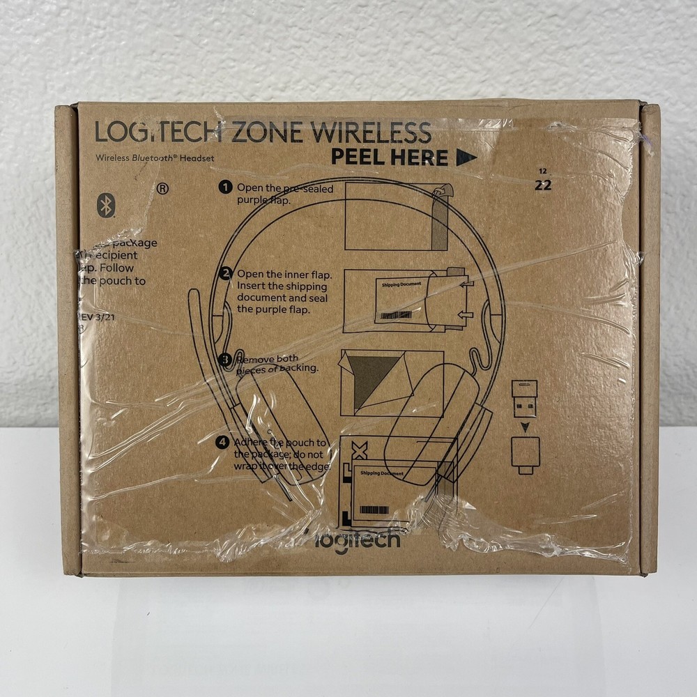 Logitech Zone Wireless Noise-Canceling On-Ear Headset (UC / USB Type-C, OEM Pack