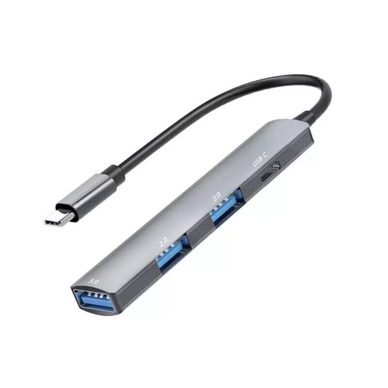 Adapter USB C HUB Type 4Port High Speed Multi USB Splitter For PC Laptop Macbook