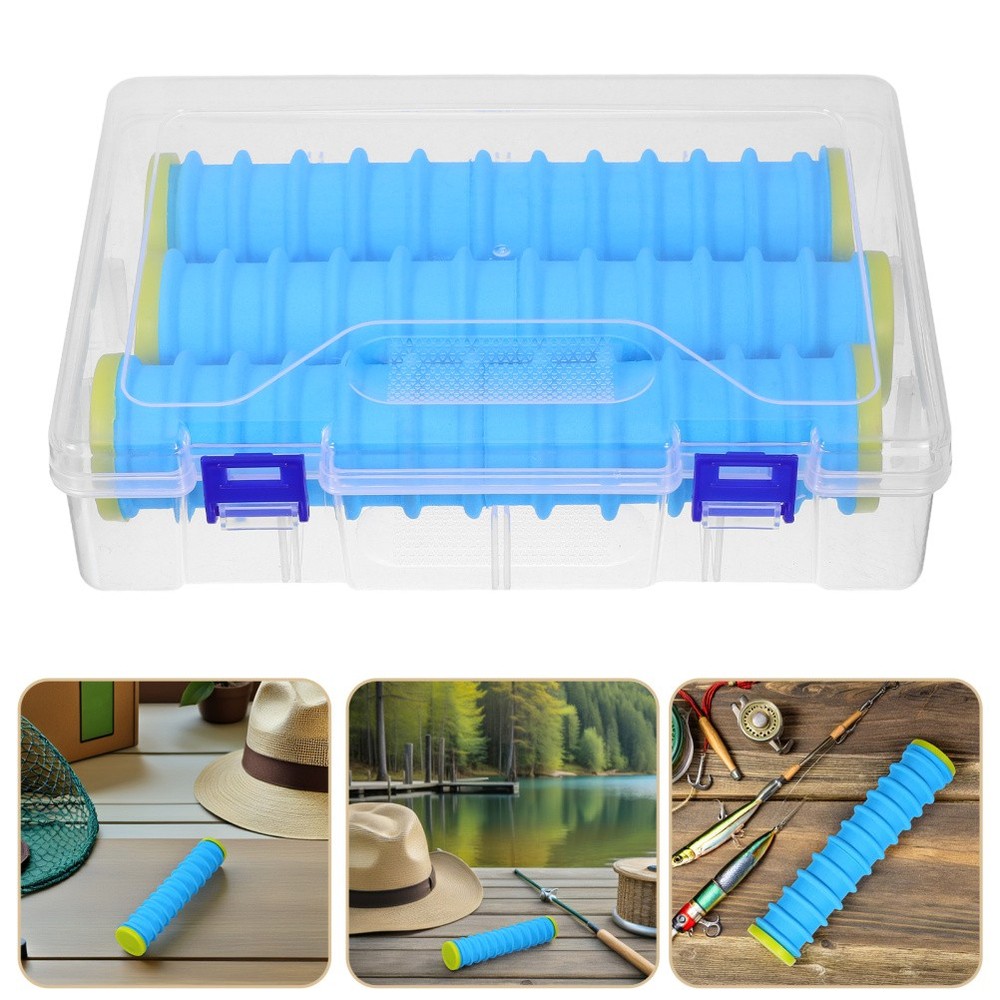 3 Pcs Fishing Line Holder Empty Thread Spools Spooler Winder