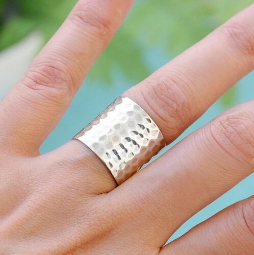 Solid 925 Sterling Silver Band & Statement Ring Handmade Ring All size R-61