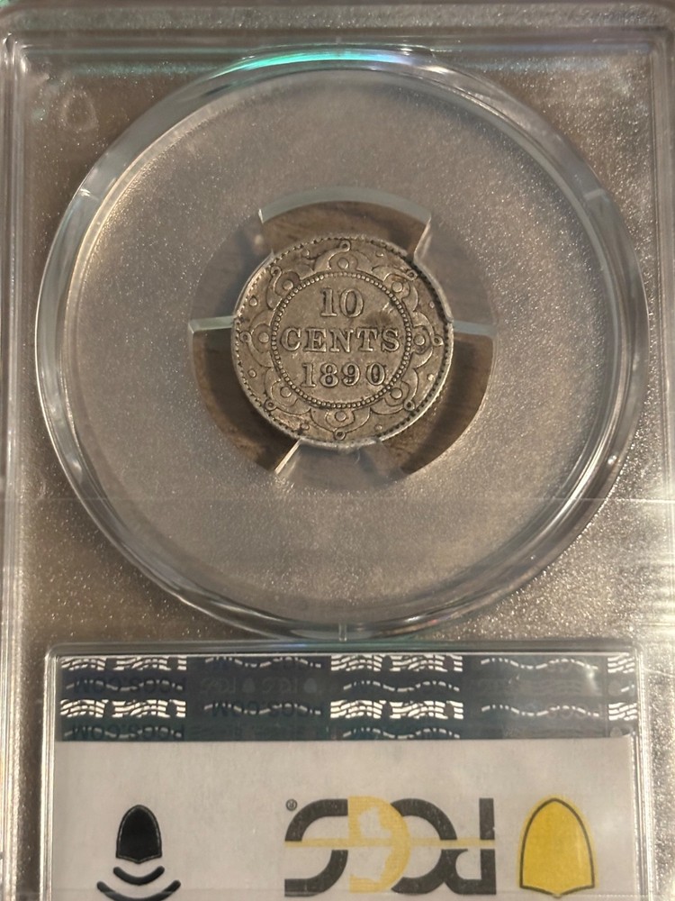 Newfoundland 10 Cent 1890 PCGS Graded - VF35