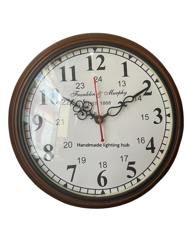 12 Inch Nautical Numerical Timepiece Wall Clock Silent Quartz Clock Analog