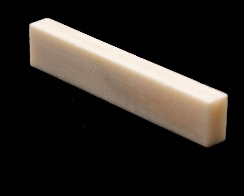 Tone Ninja Genuine Bone Nut Blank, Bleached 1/4" thick NBT-NB25