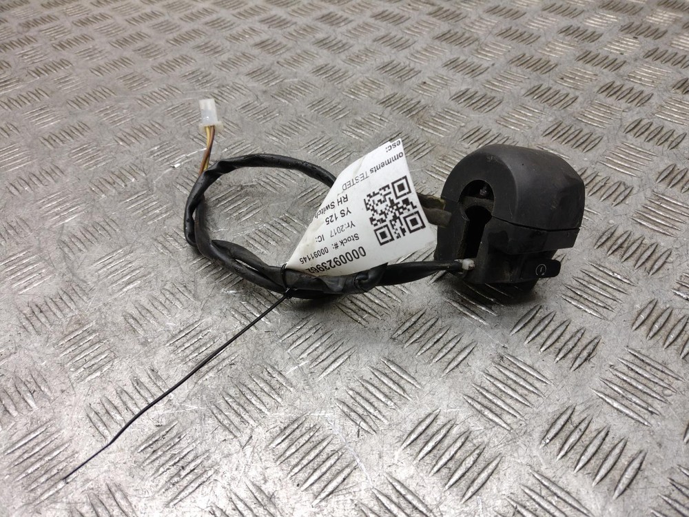 2017 YAMAHA YS 125  Right Hand Switch Gear