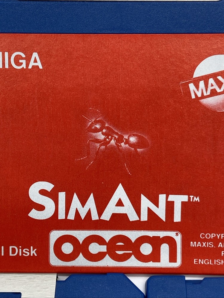 1991 SimAnt Ocean Amiga VYG PC Game Floppy Disk Set Untested