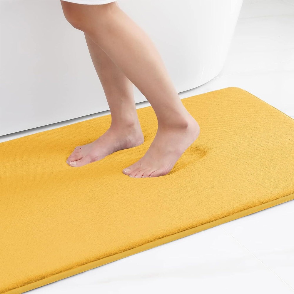 Memory Foam Bath Mat, 30x20, Non-Slip, Extra Soft, Absorbent, Machine Washable