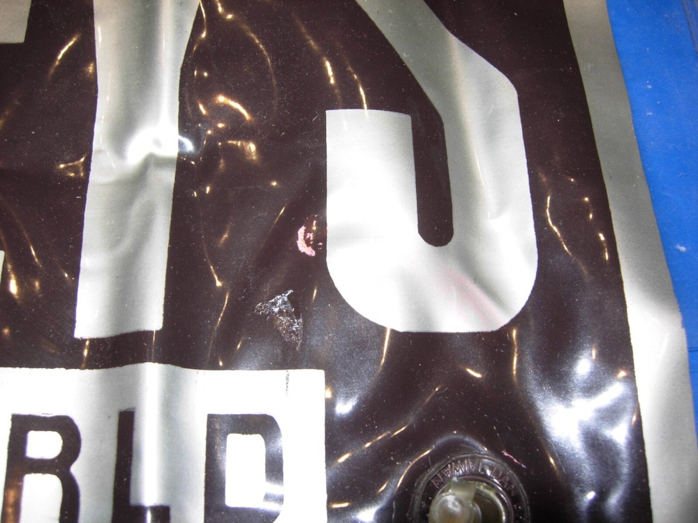 Vintage Hershey 's Plastic Blow-up Inflatable Pillow