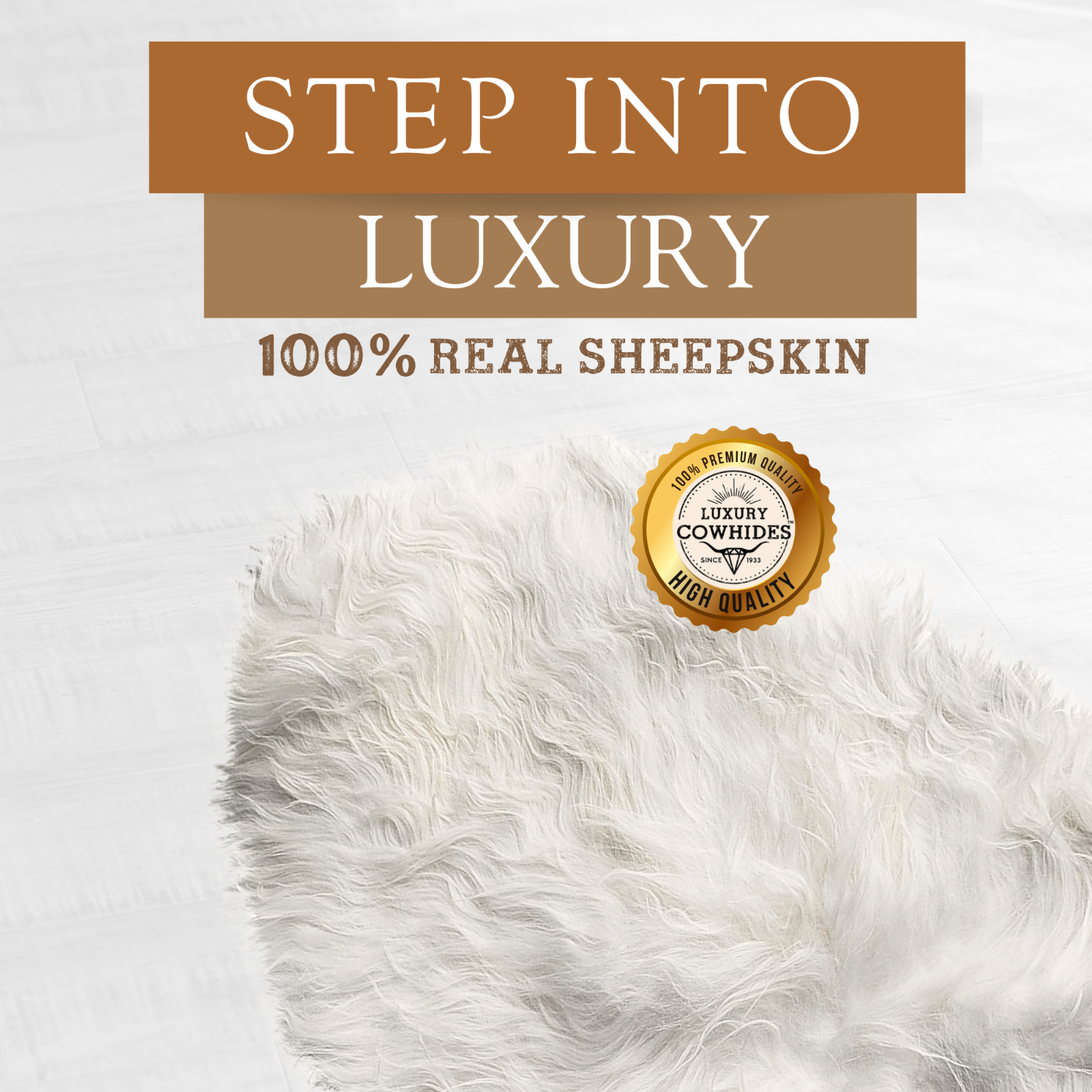 Real Icelandic Sheepskin Rug Natural White - Size 2 x 3-4' Long Hair