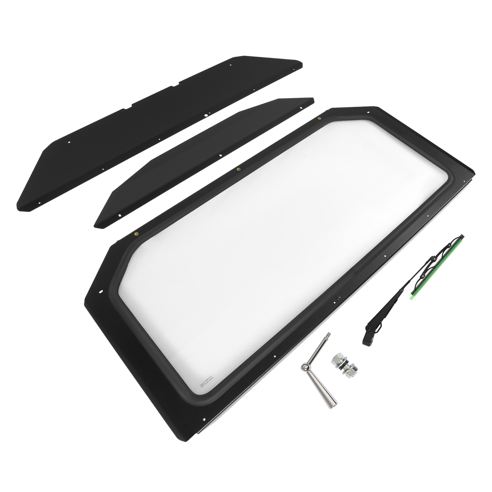 Glass Front Windshield w/ Wiper for Can-Am Maverick X3 DS Turbo 2017+ 18 19 ATV