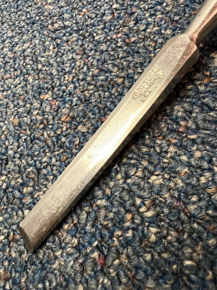 Vintage Craftsman Vanadium bevel-edge chisel, 1/2", BP code, very nice