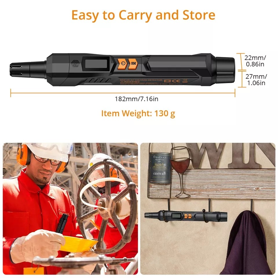 Neoteck Gas Leak Detector Propane & Natural Gas Detector Visual & Audio Alarm