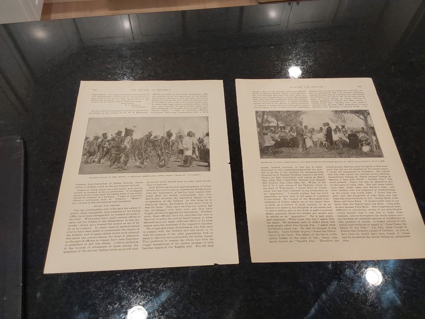 1897 "Naming the Indians" Article by Frank Terry Review of Reviews