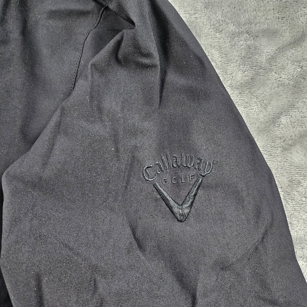 Callaway Golf Pullover Mens L Stretch Nylon 1/2 Zip Windbreaker EUC