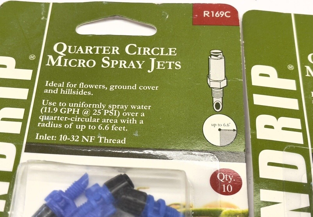 2 Raindrip Quarter Circle Micro Spray Jet R169C