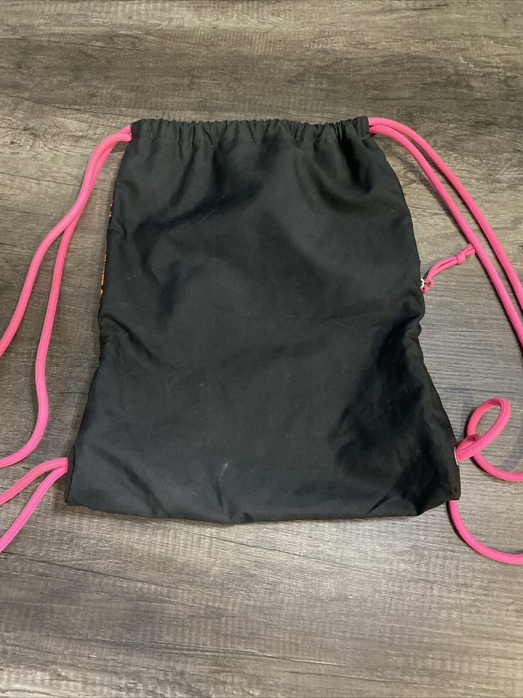 Nike Drawstring Bag Pink With Zipper Pocket On The side