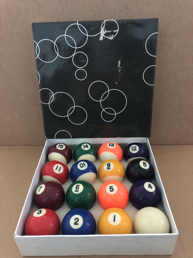 EPCO Pool Billiards Balls w/ Box (complete set)
