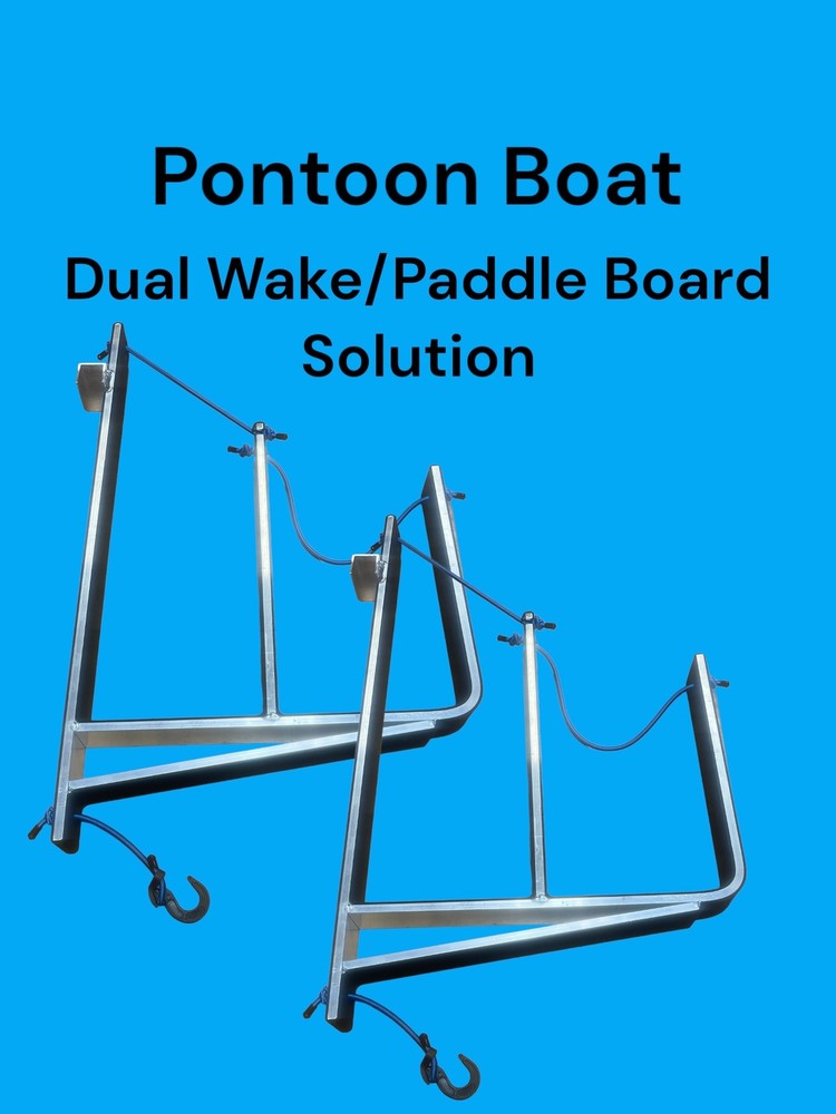 Pontoon Boat Dual Wake/Paddle Board Solution