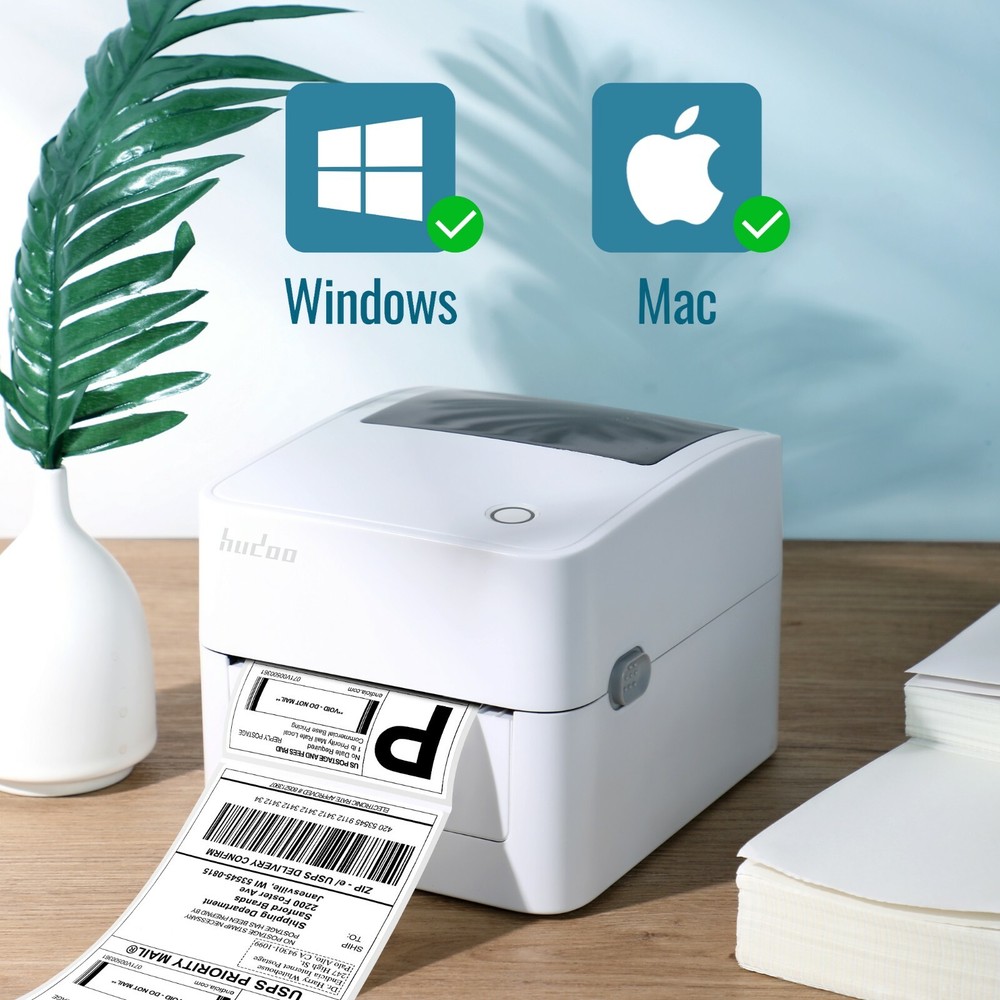 Hudoo WIFI + USB Shipping Label Printer with Windows and Mac !!!