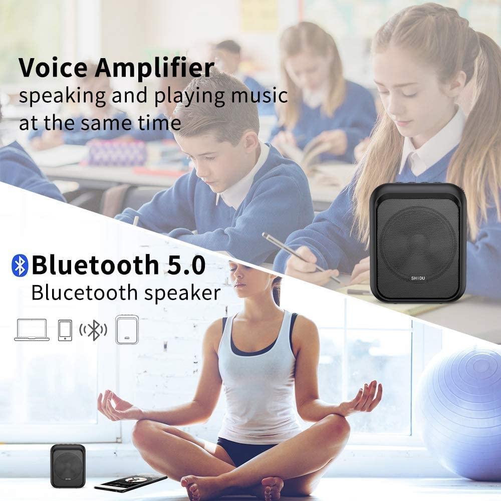 Mini Voice Amplifier Portable Rechargeable Bluetooth Speaker with Wired